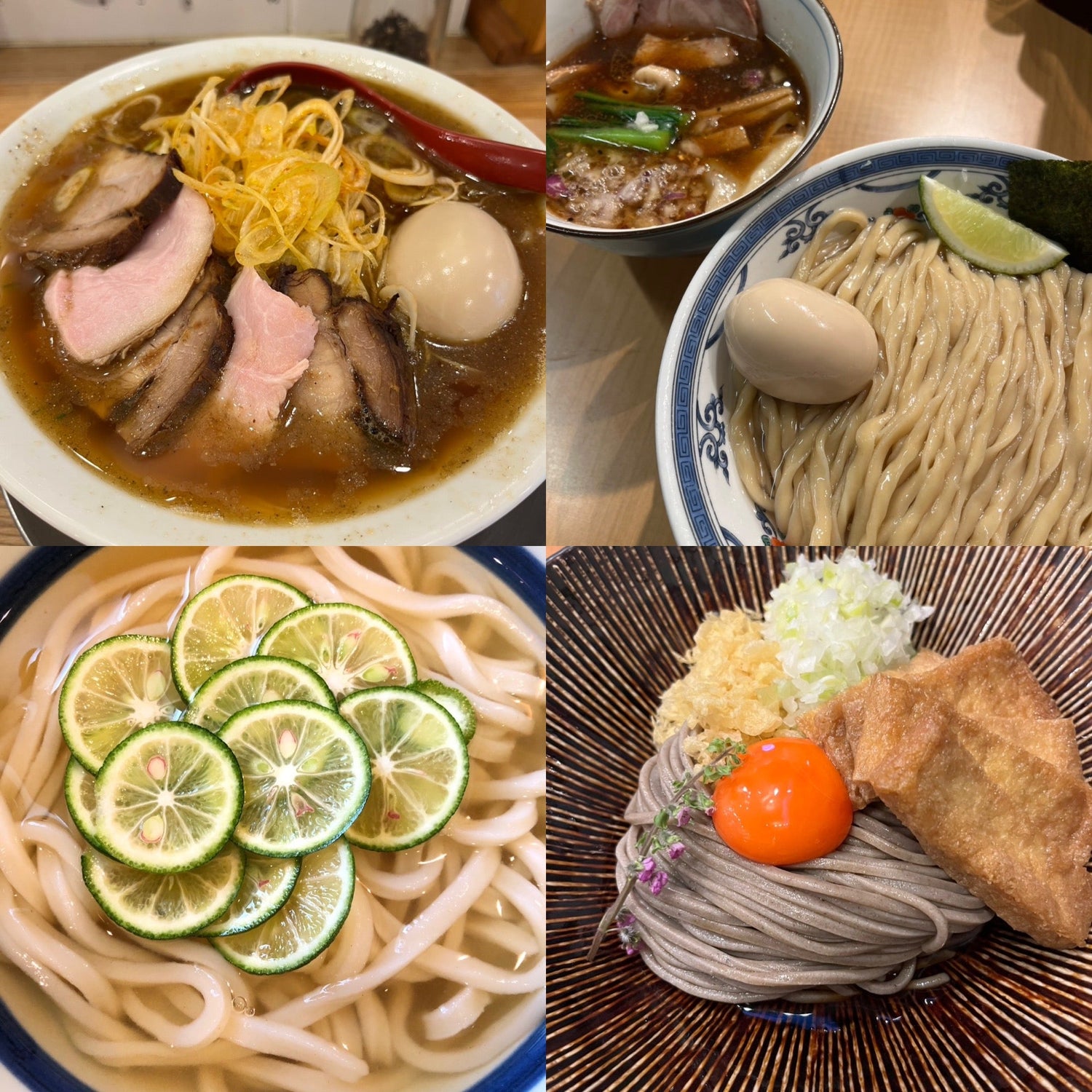Ramen / Udon / Soba. [Comfort bowls loved by every Tokyoite.]